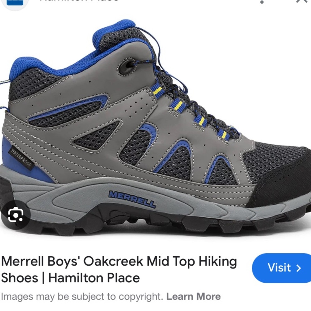 Merrell Boys' Gray and Blue Sneakers